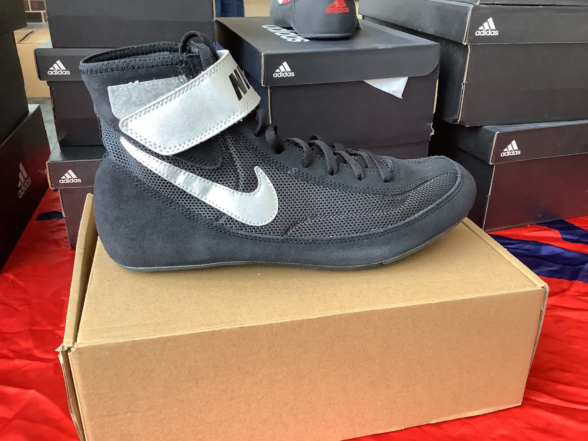Nike Black/Silver SpeedSweep VII Lace Up Wrestling Shoes 61PTzJj40qL._AC_UY900_.jpg main image 4